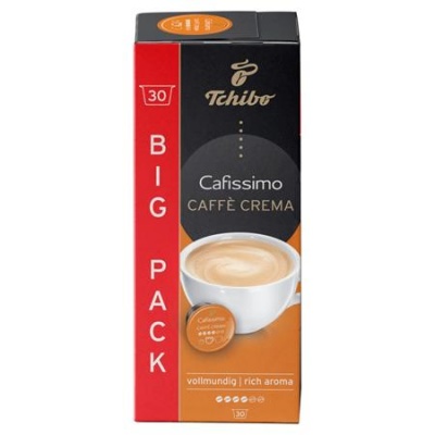 Kávékapszula, 30 db, TCHIBO "Cafissimo Caffé Crema Rich"